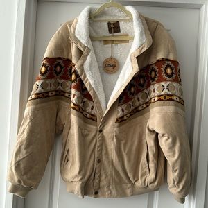 NEVER BEEN WORN Ottoway Australia Vegan Suede and Sherpa Jacket